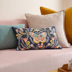 Mirrored Butterfly Embroidered Cushion