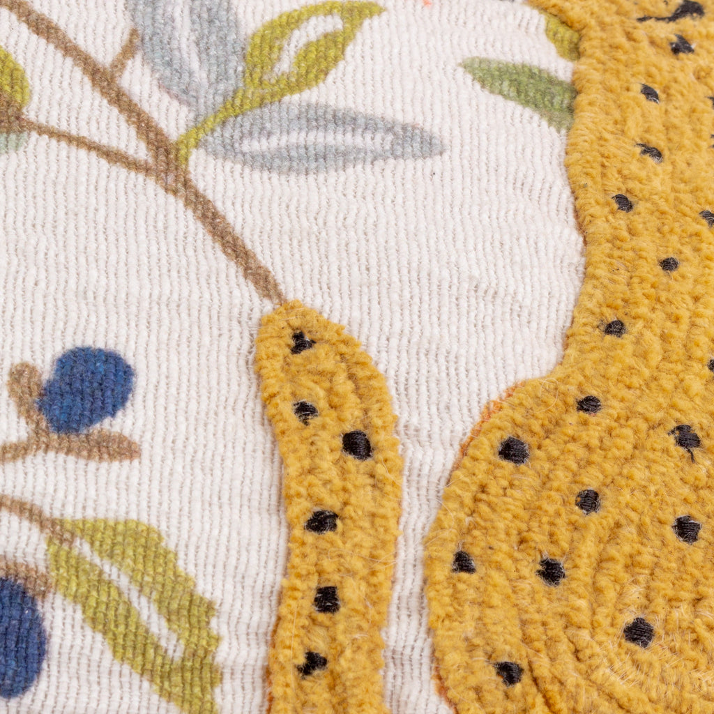 Mirrored Cheetah Embroidered Cushion