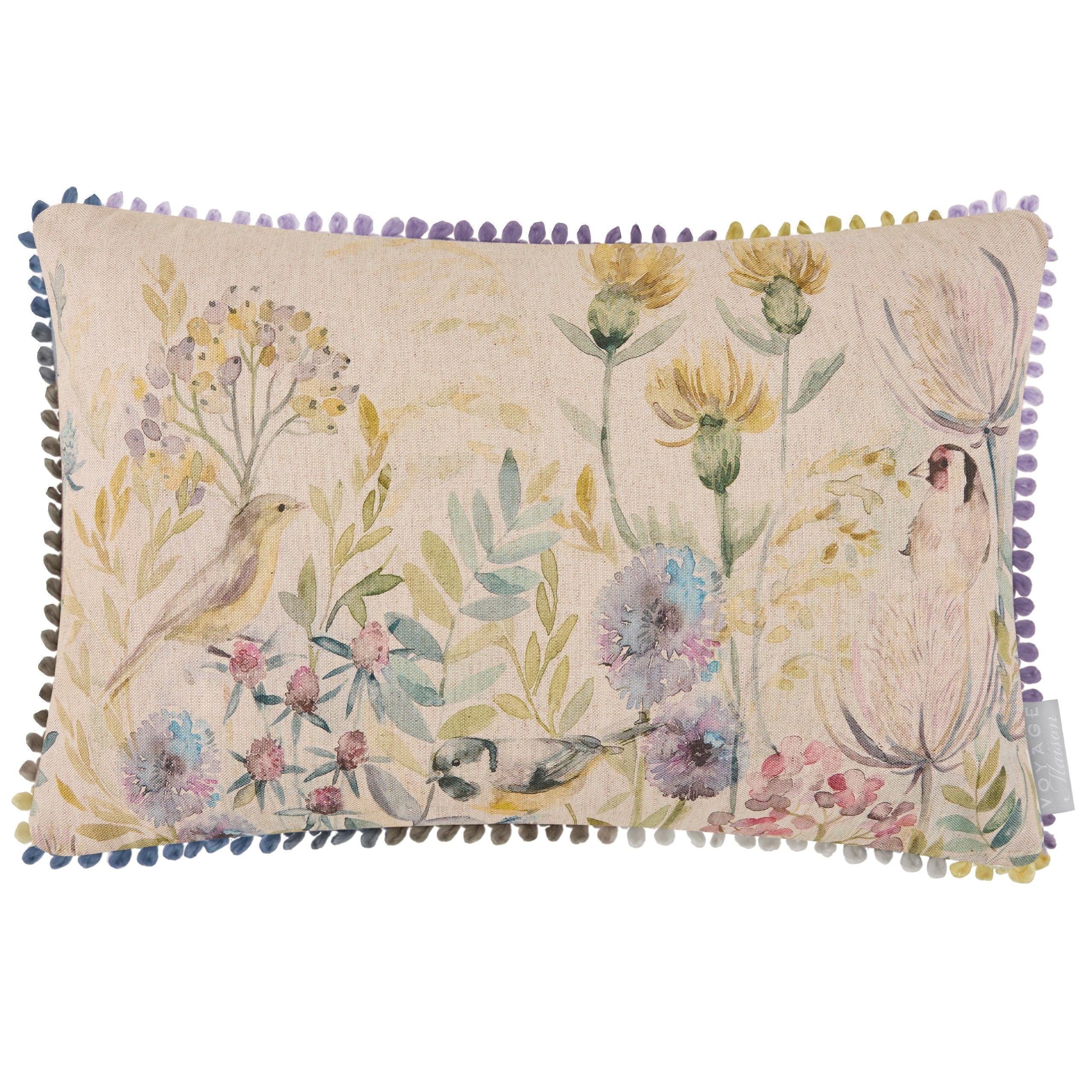 Morning Chorus Printed Rectangular Cushion