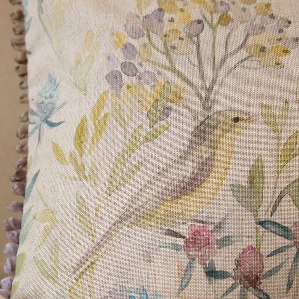 Morning Chorus Printed Rectangular Cushion