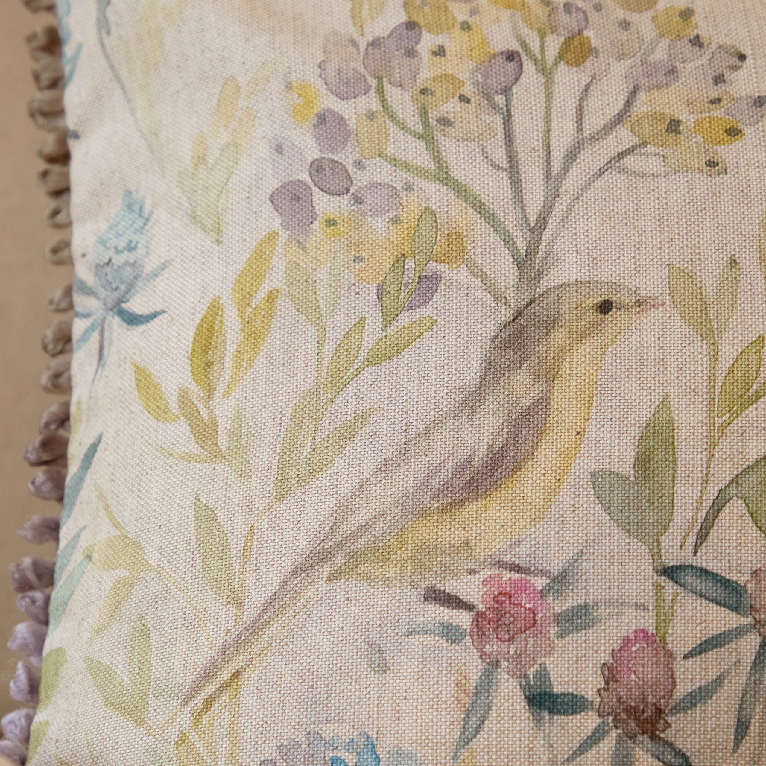 Morning Chorus Printed Rectangular Cushion