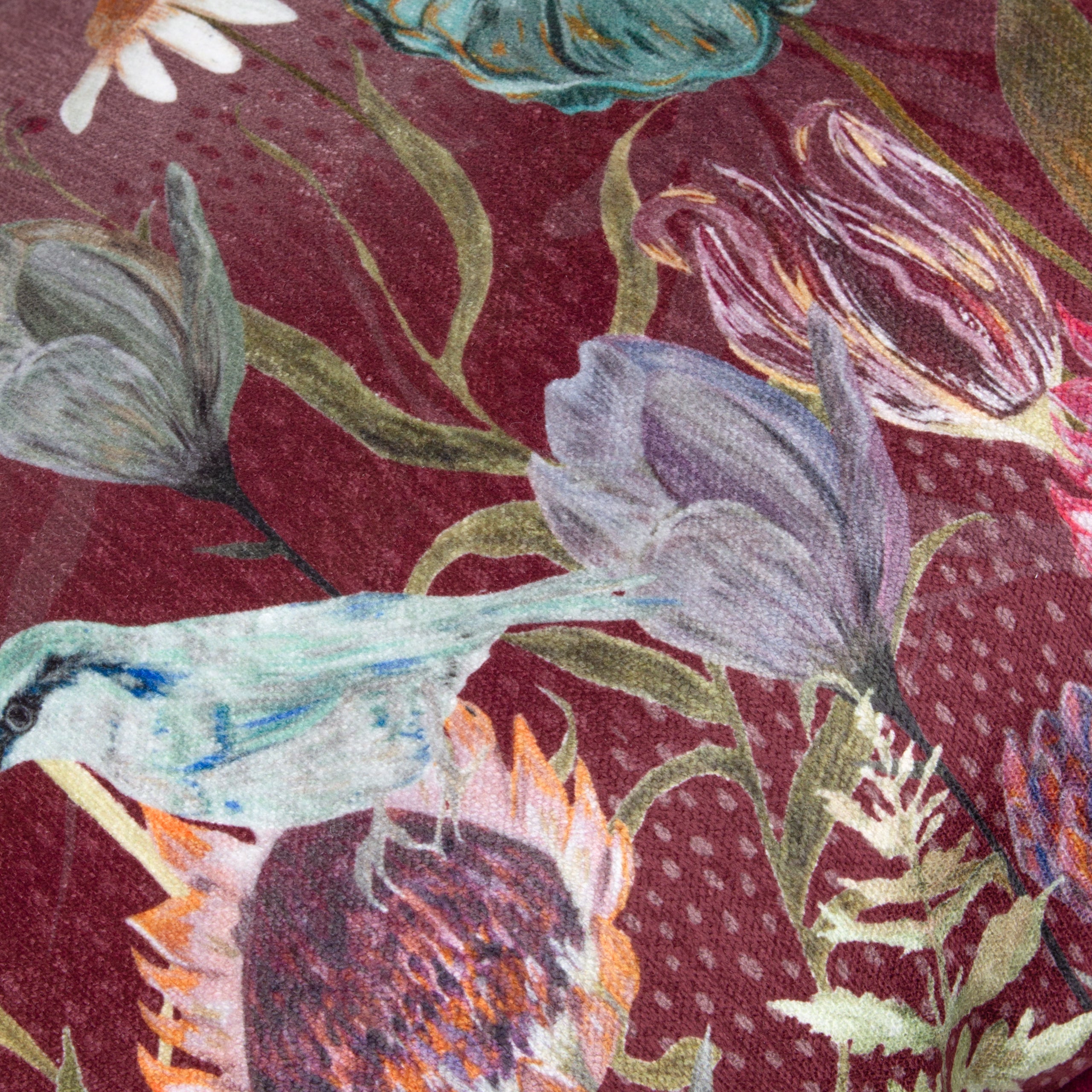 Meadow Bloom Blossom Garden Printed Chenille Cushion