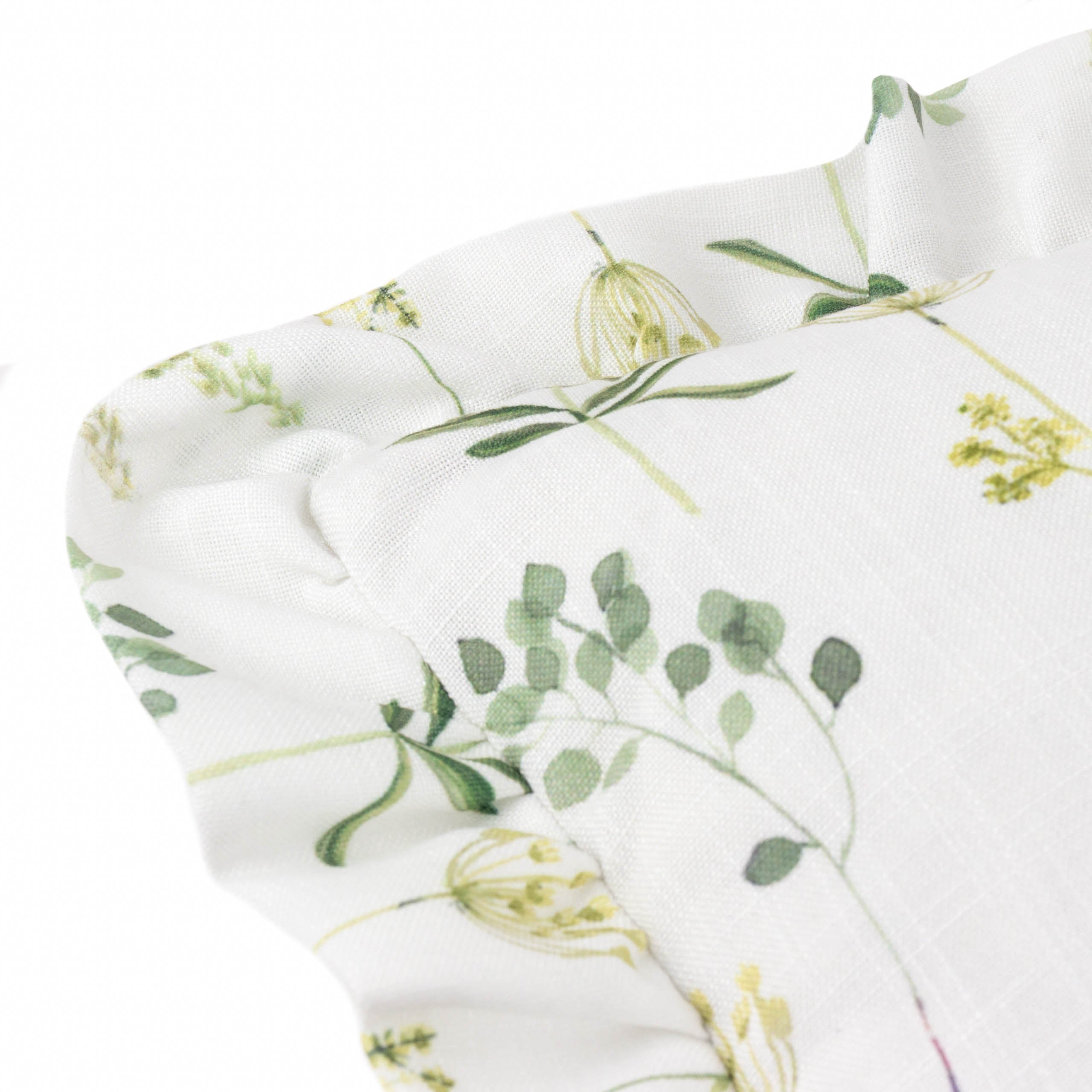 Meadow Ruffle Floral Cushion