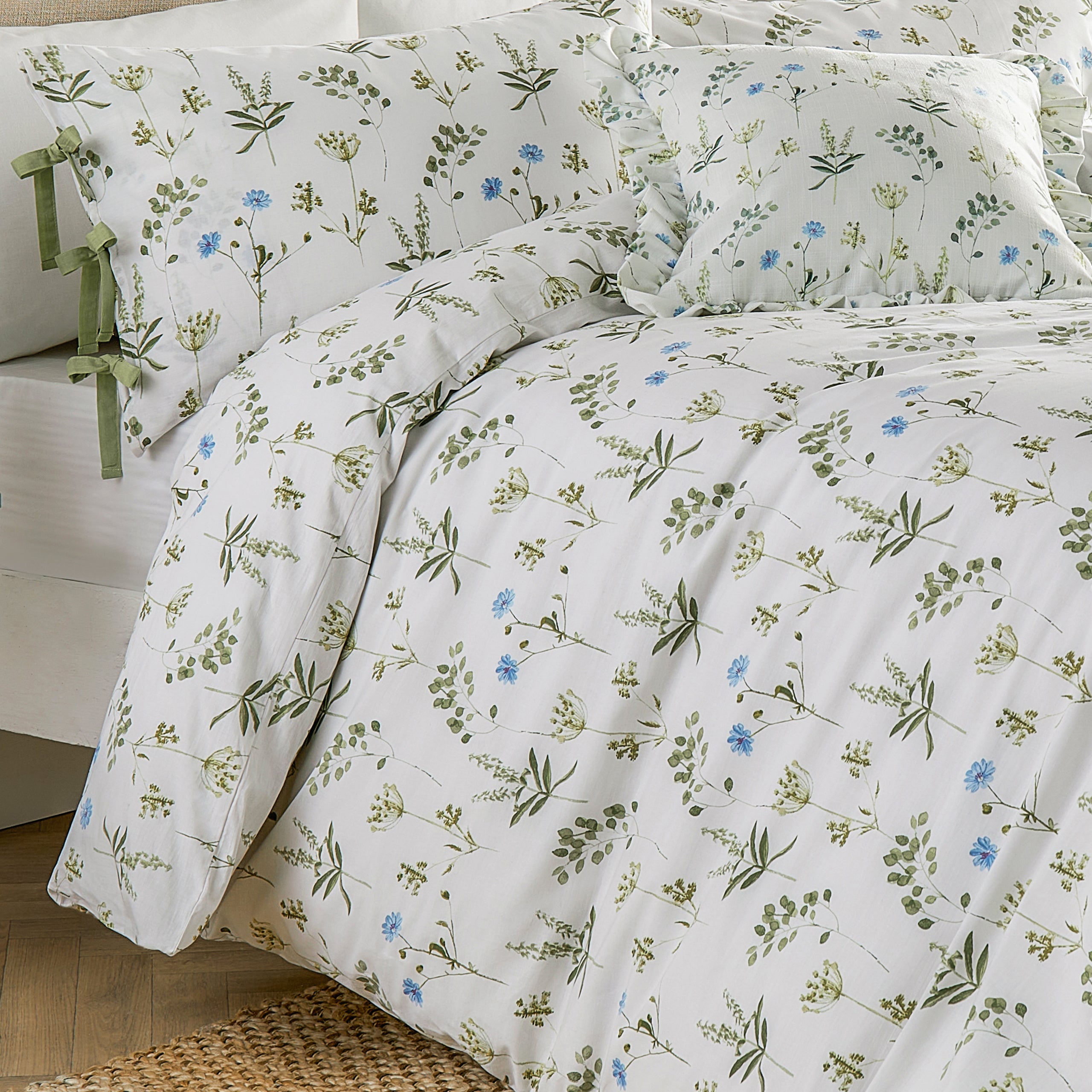 Meadow 100% Cotton Floral Duvet Cover Set