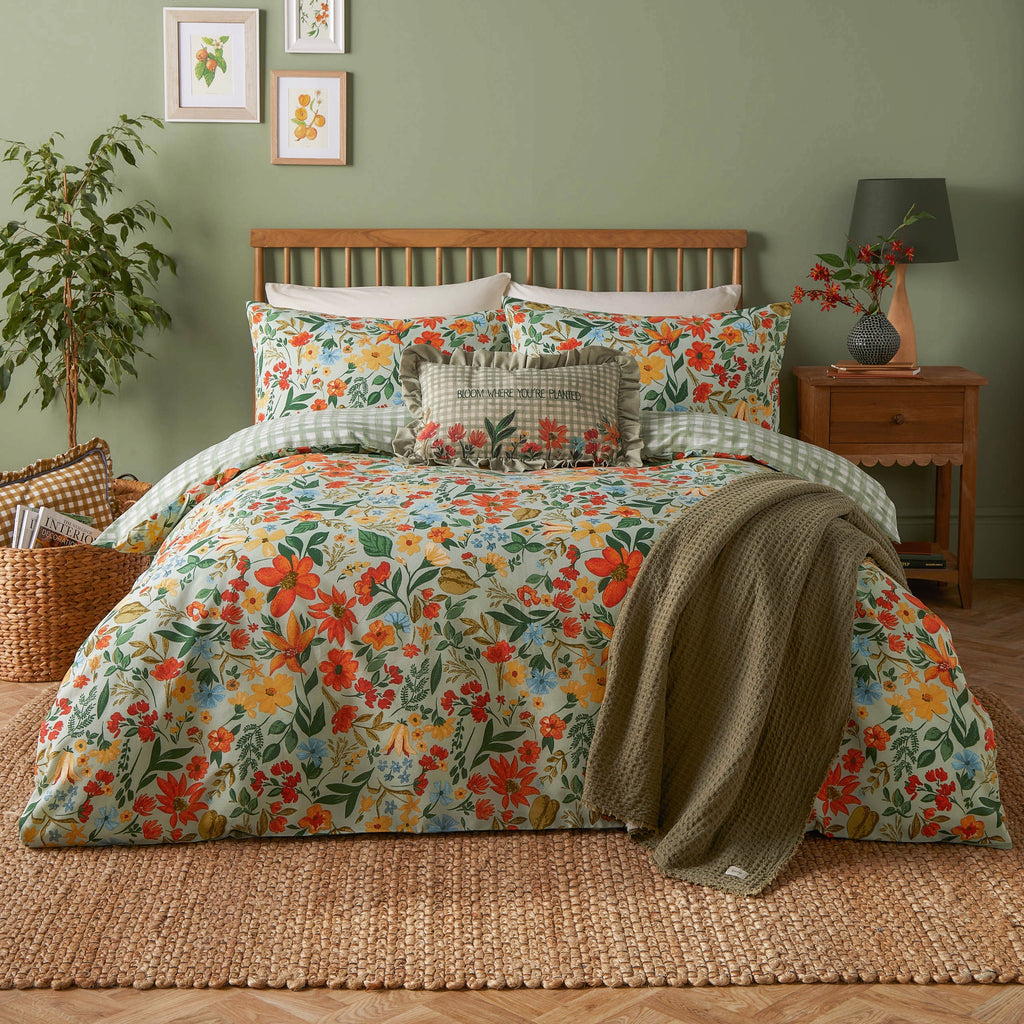 Meadow Haze Printed Duvet Cover Set
