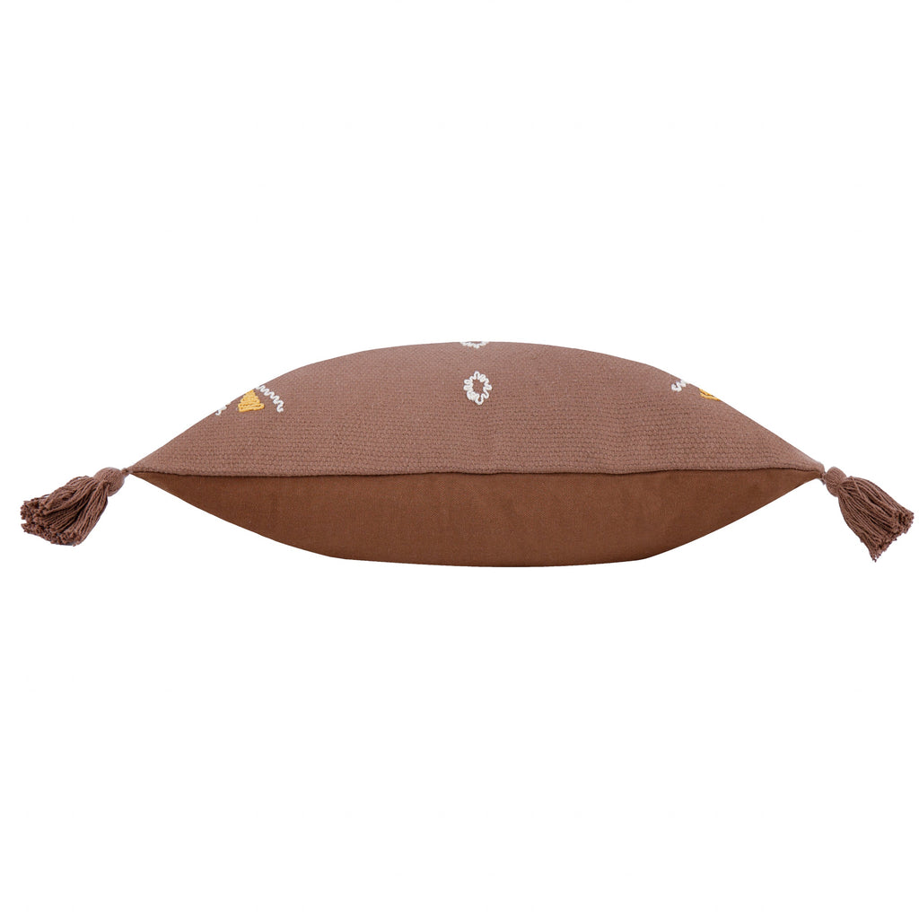 Meare Embroidered Cotton Cushion