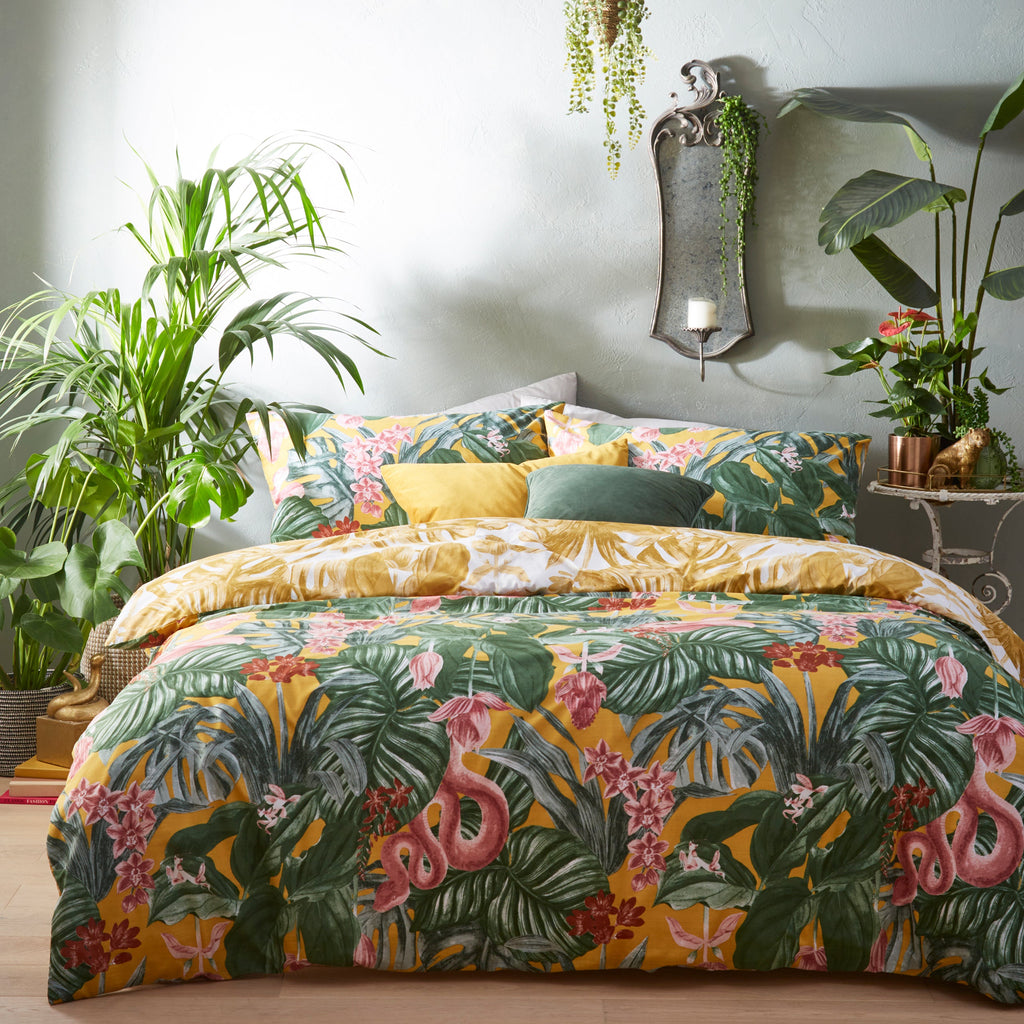 Medinilla Tropical Duvet Cover Set