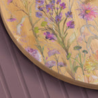 Medmerry Printed Wooden Clock Honey