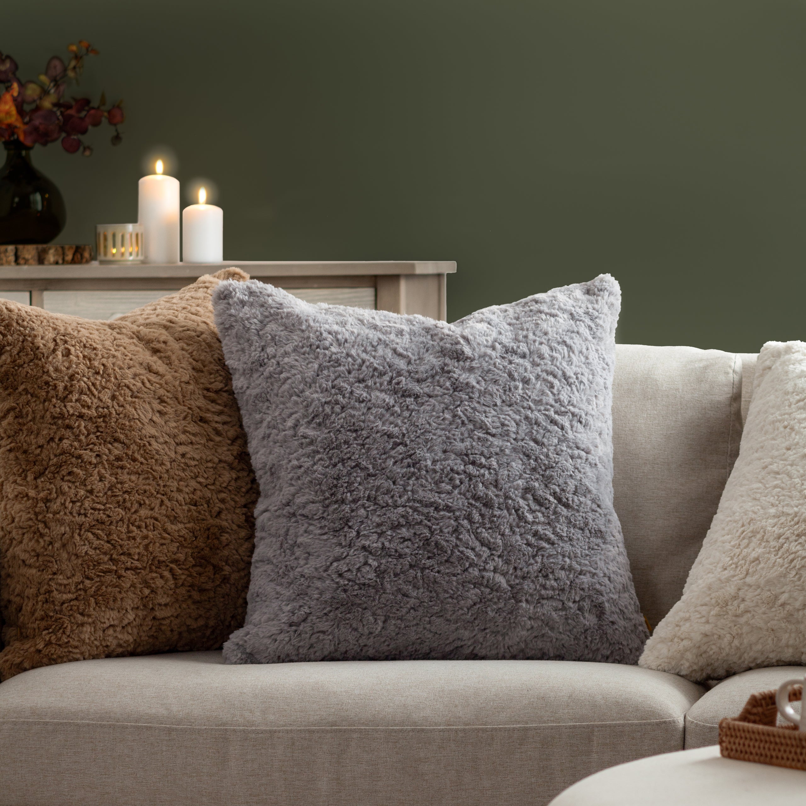 Megeve Faux Fur Cushion