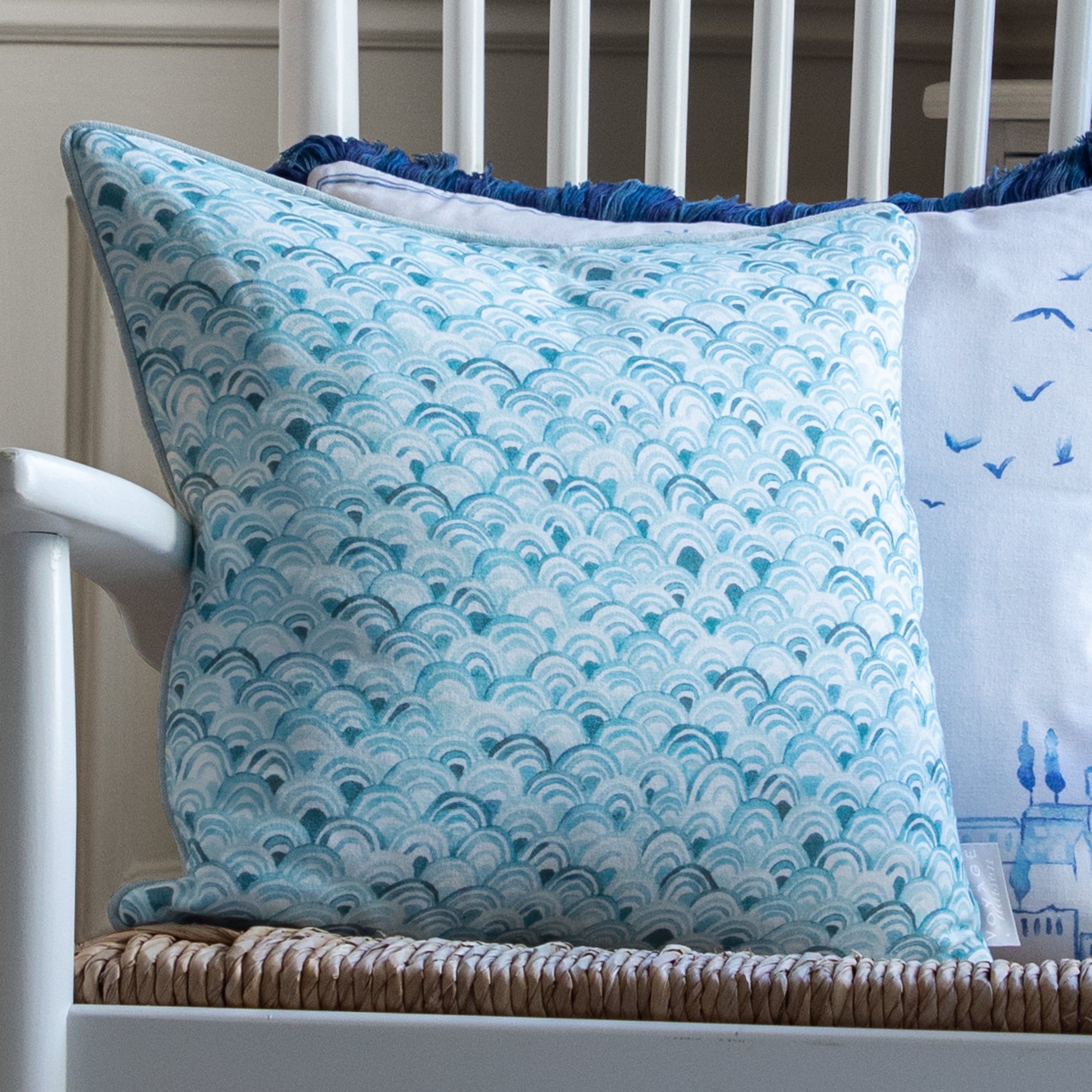 Melia Printed Piped Cushion