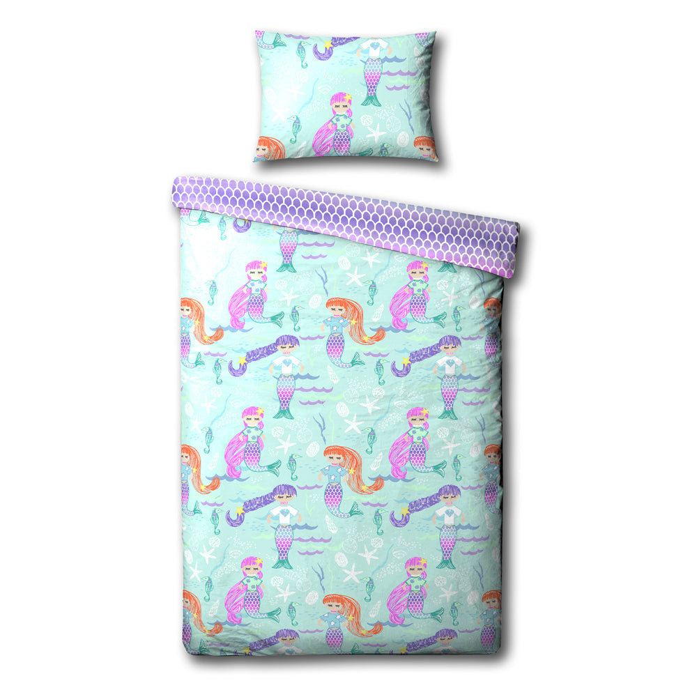 Mermaid Kids Duvet Cover Set