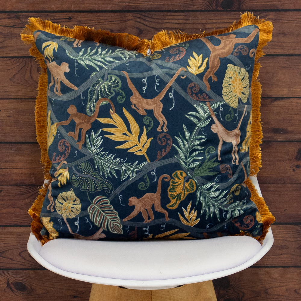 Monkey Forest Jungle Cushion