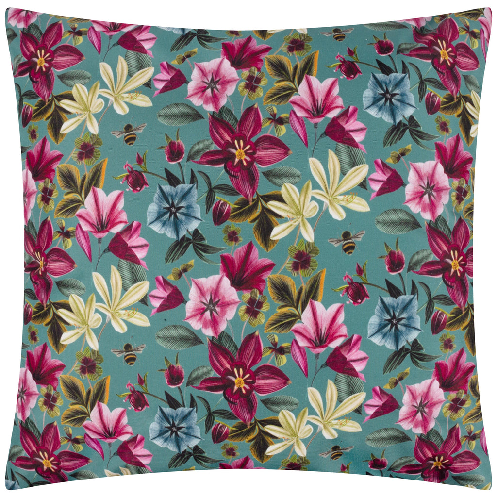 Midnight Garden Bee Outdoor Cushion