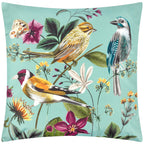 Midnight Garden Birds Outdoor Cushion