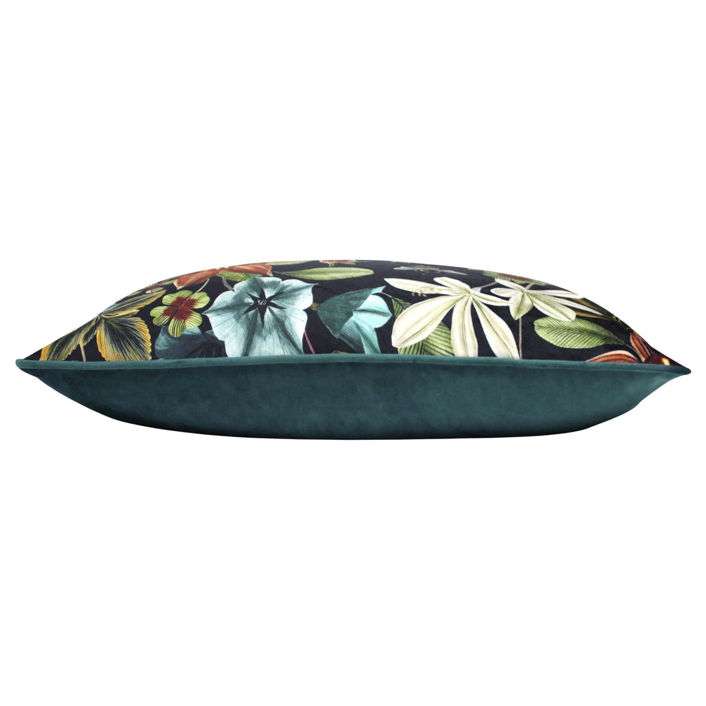 Midnight Garden Floral Rectangular Cushion
