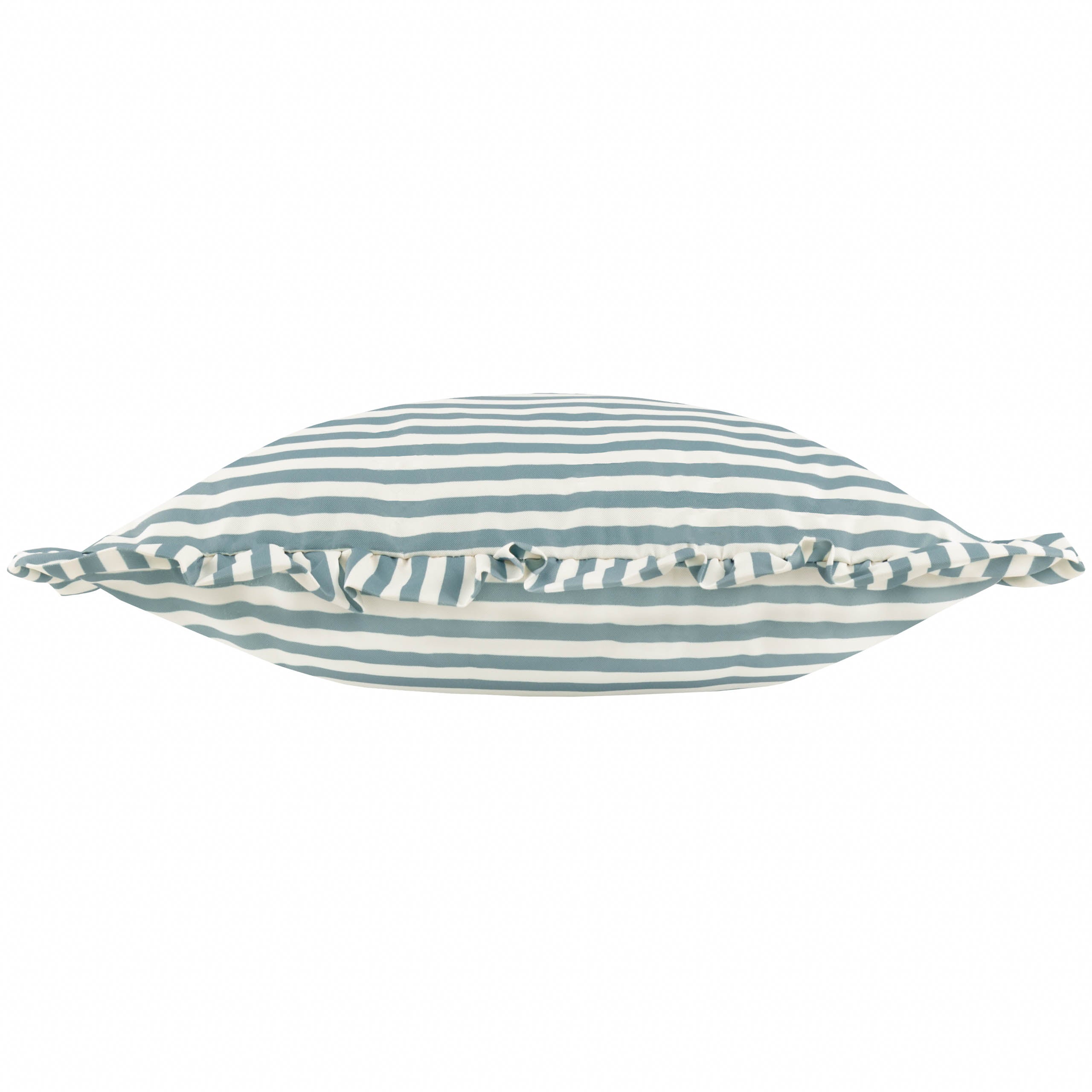 Millie Ruffle Striped Outdoor Cushion