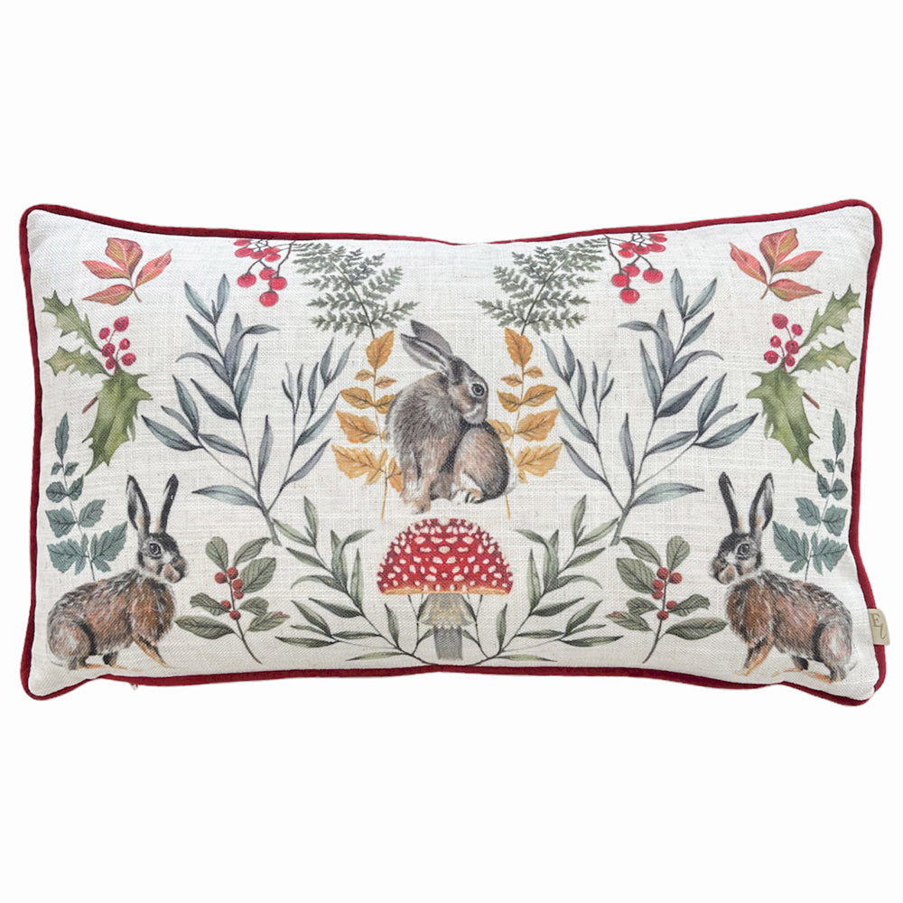 Mirrored Hare Cushion