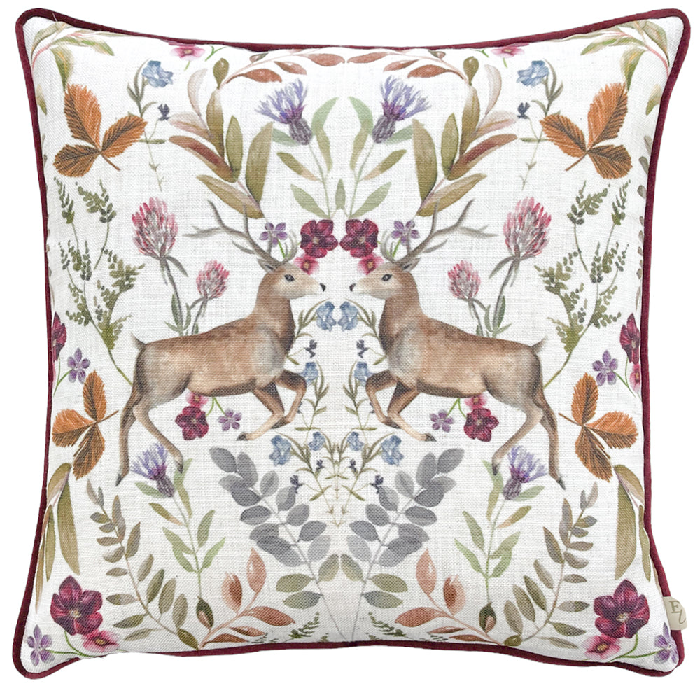 Mirrored Stag Cushion