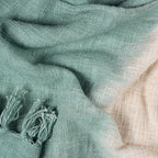 Mizu Dip Dye Fringed Throw