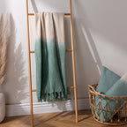 Mizu Dip Dye Fringed Throw