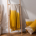 Mizu Dip Dye Fringed Throw