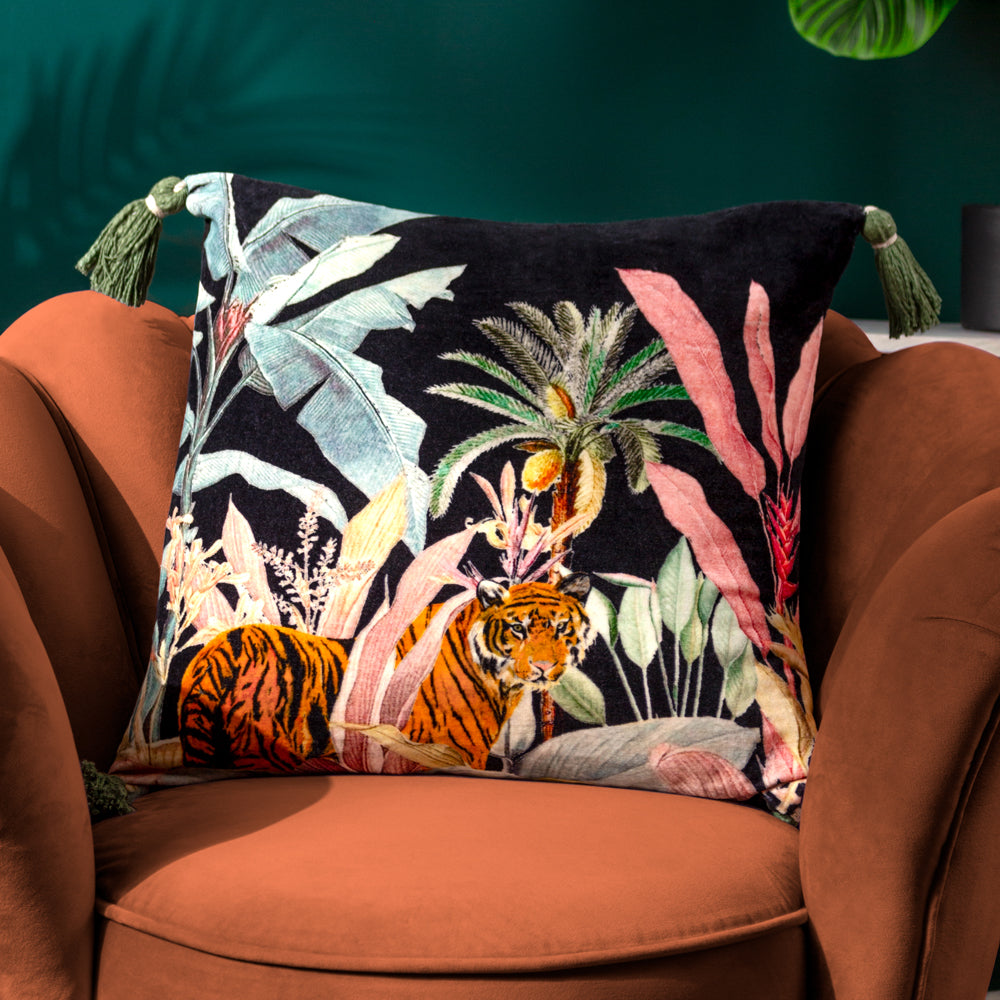 Midnight Jungle Cushion