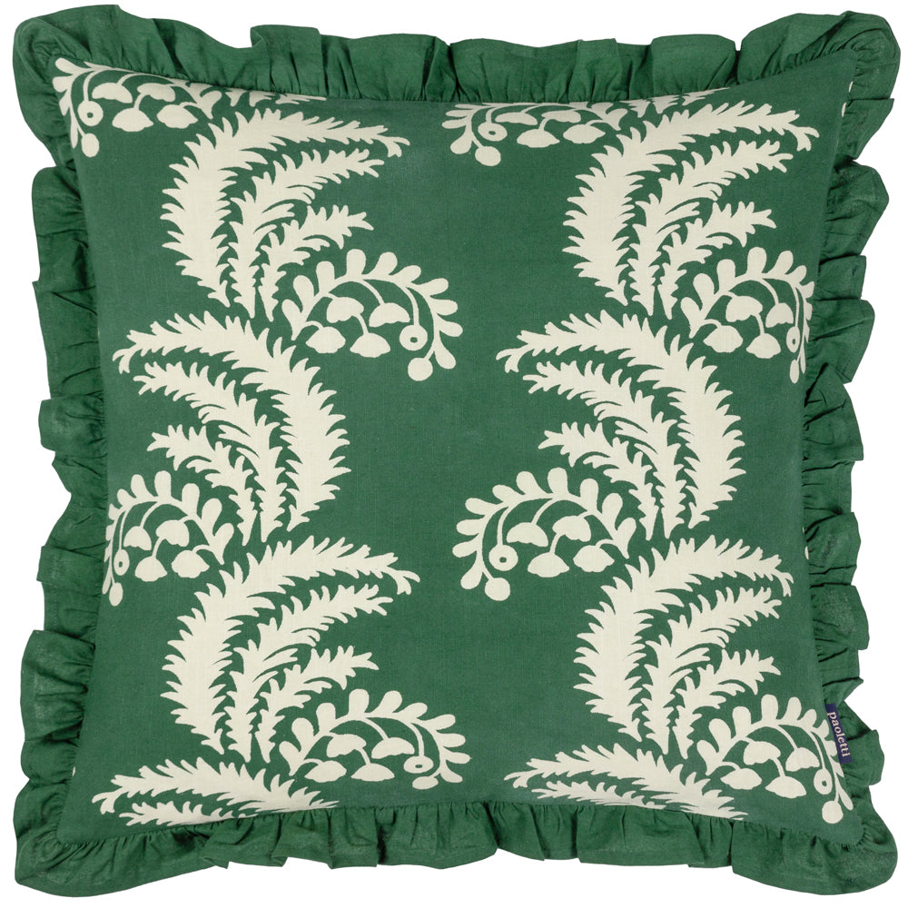 Montrose Floral Pleat Fringe Cushion