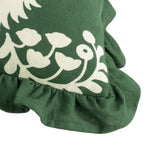 Montrose Floral Pleat Fringe Cushion