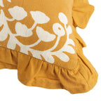 Montrose Floral Pleat Fringe Cushion