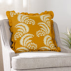 Montrose Floral Pleat Fringe Cushion