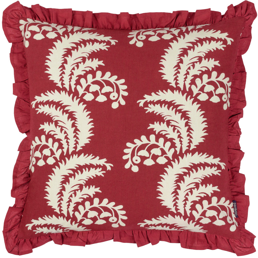 Montrose Floral Pleat Fringe Cushion