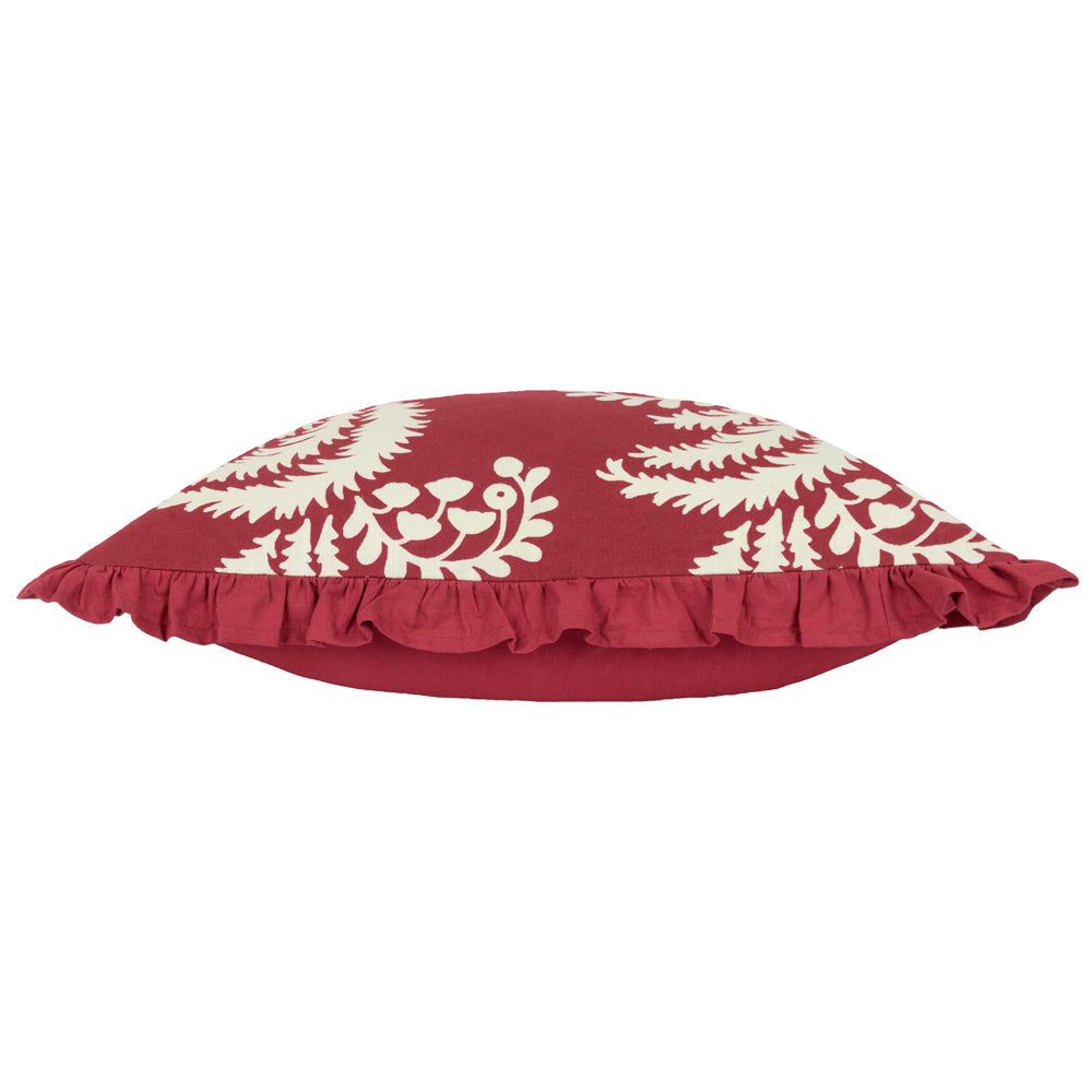 Montrose Floral Pleat Fringe Cushion