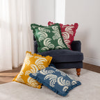 Montrose Floral Pleat Fringe Cushion