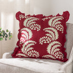 Montrose Floral Pleat Fringe Cushion