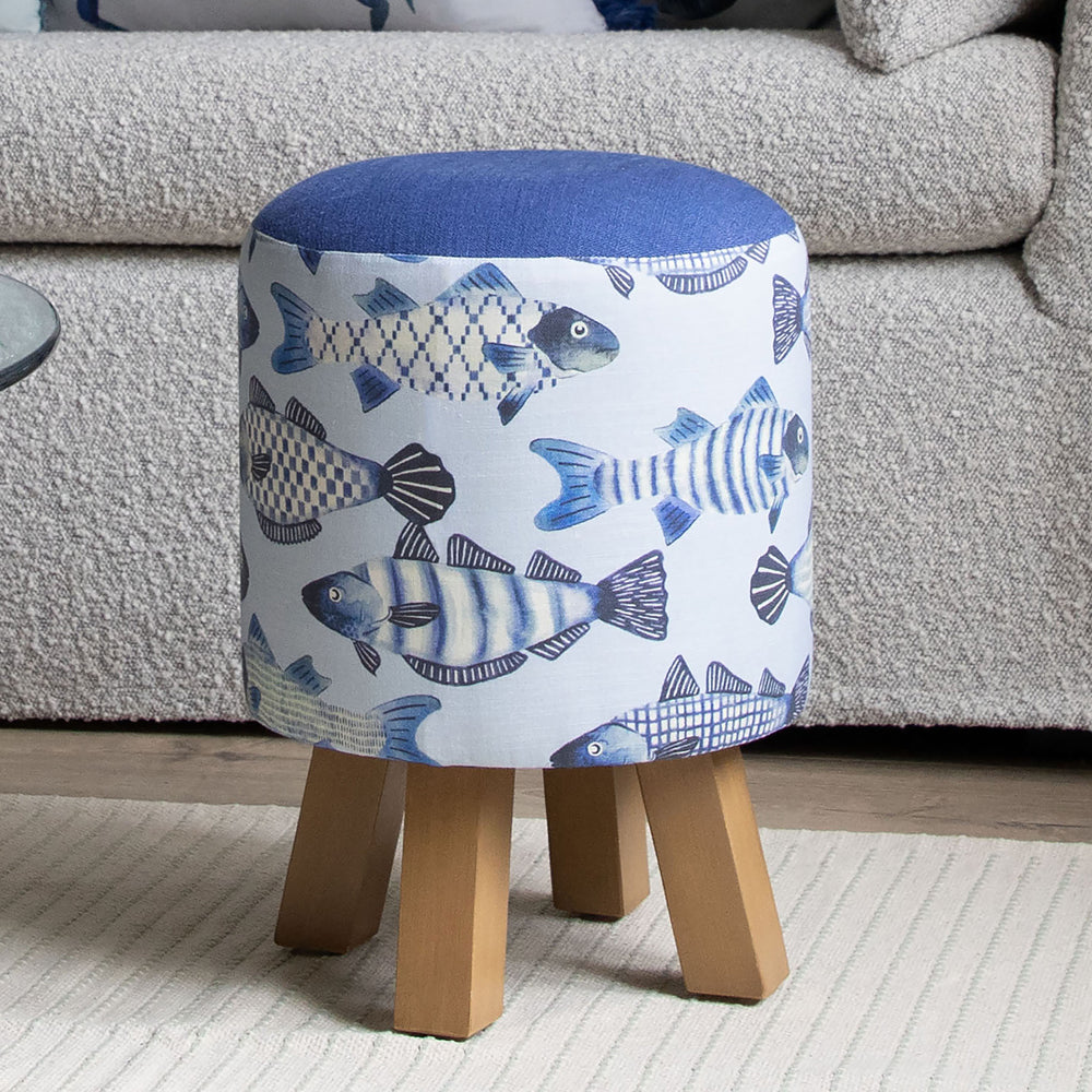 Cove Monty Round Footstool