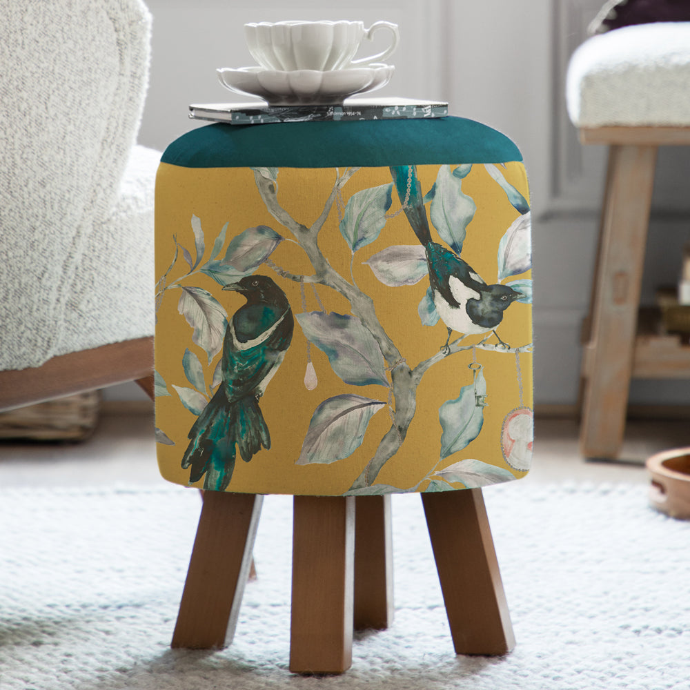 Collector Monty Round Footstool