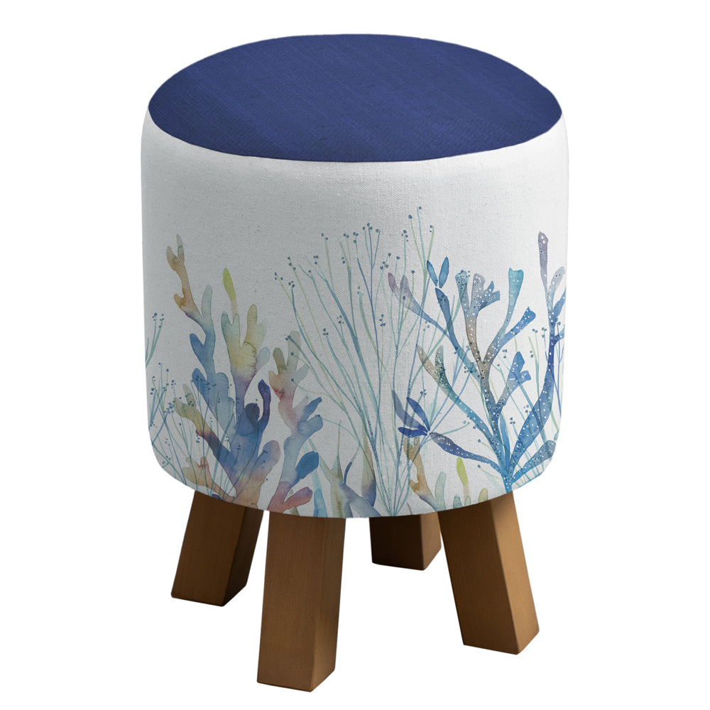 Coral Reef Monty Round Footstool