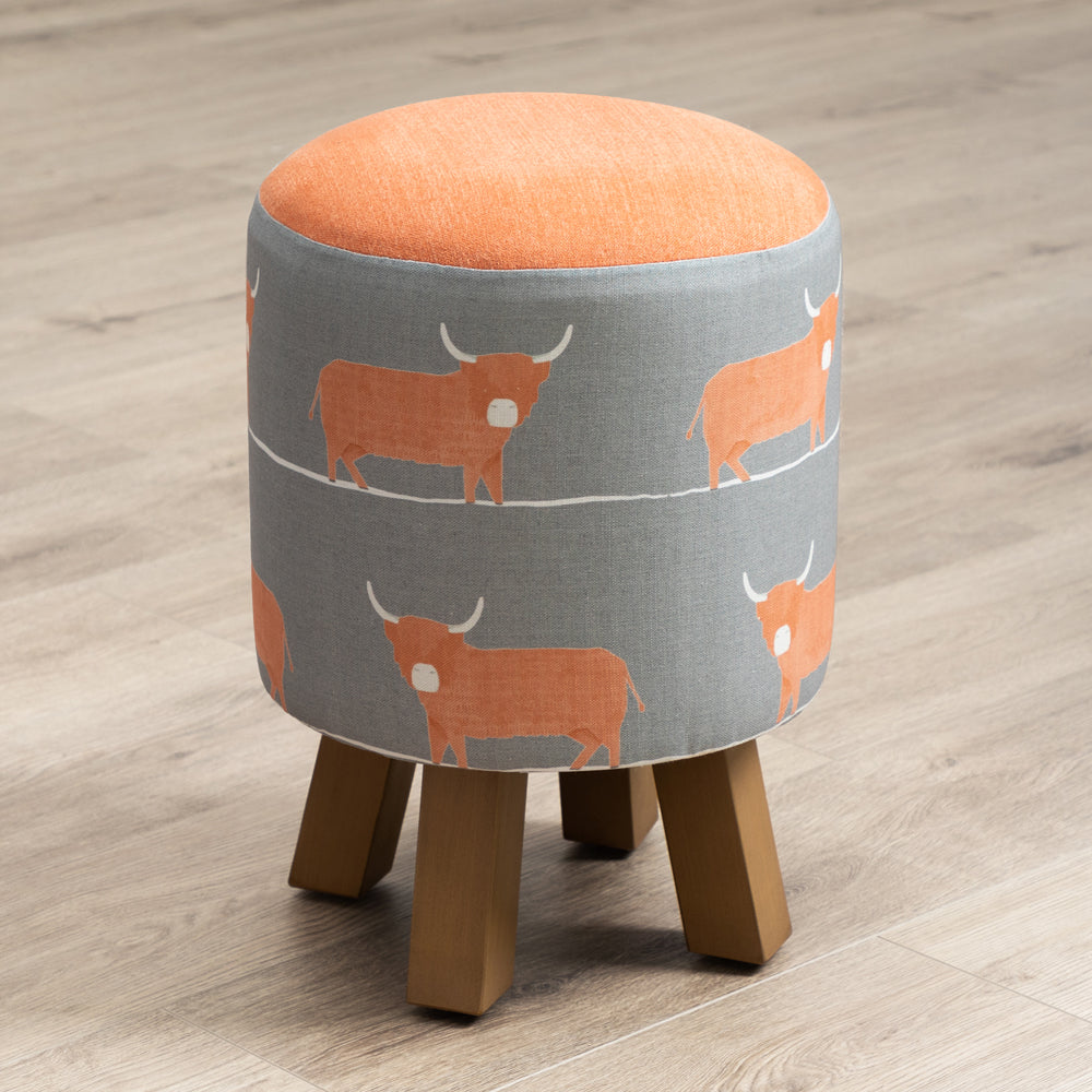 Dougal Monty Round Footstool