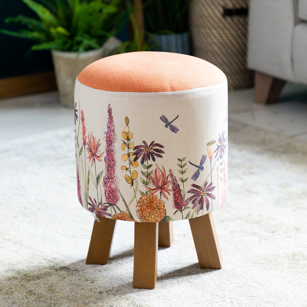 Florabunda Monty Round Footstool