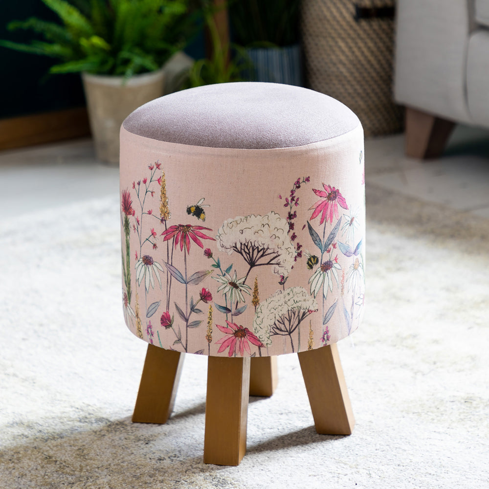 Hermione Monty Round Footstool