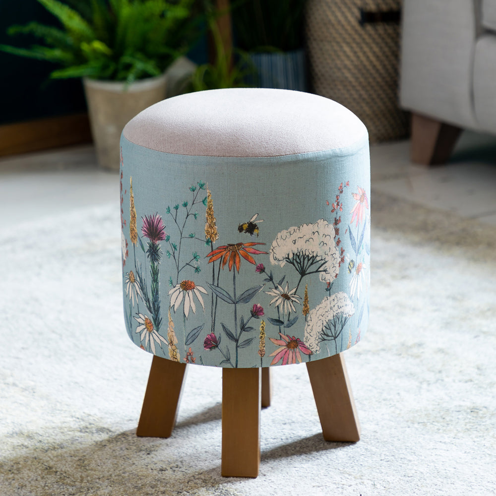 Hermione Monty Round Footstool