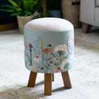 Hermione Monty Round Footstool
