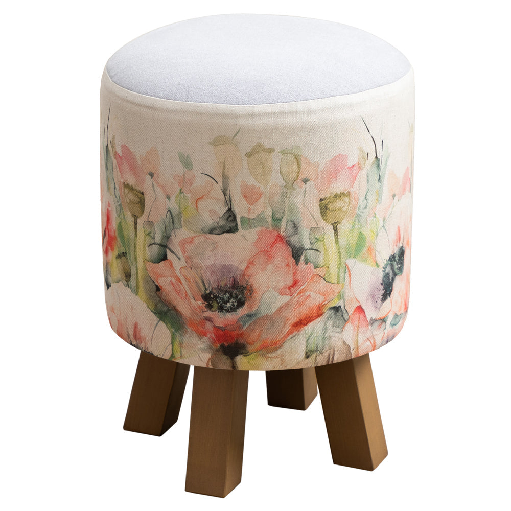 Papavera Monty Round Footstool