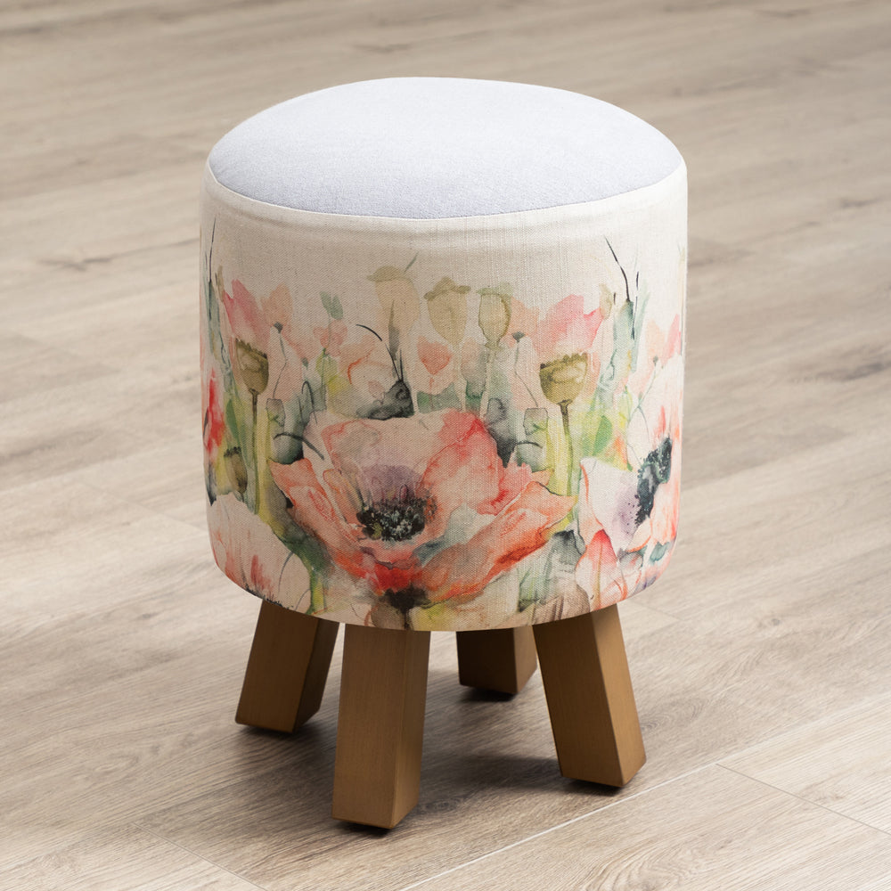 Papavera Monty Round Footstool