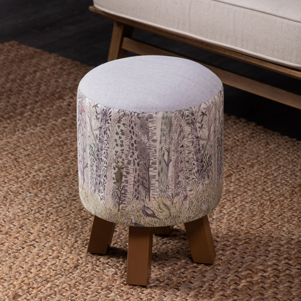 Whimsical Tale Monty Round Footstool