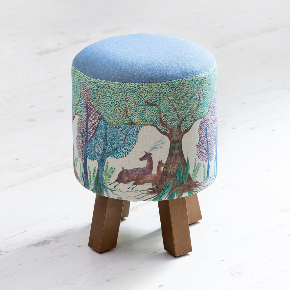 Willow Woods Monty Round Footstool