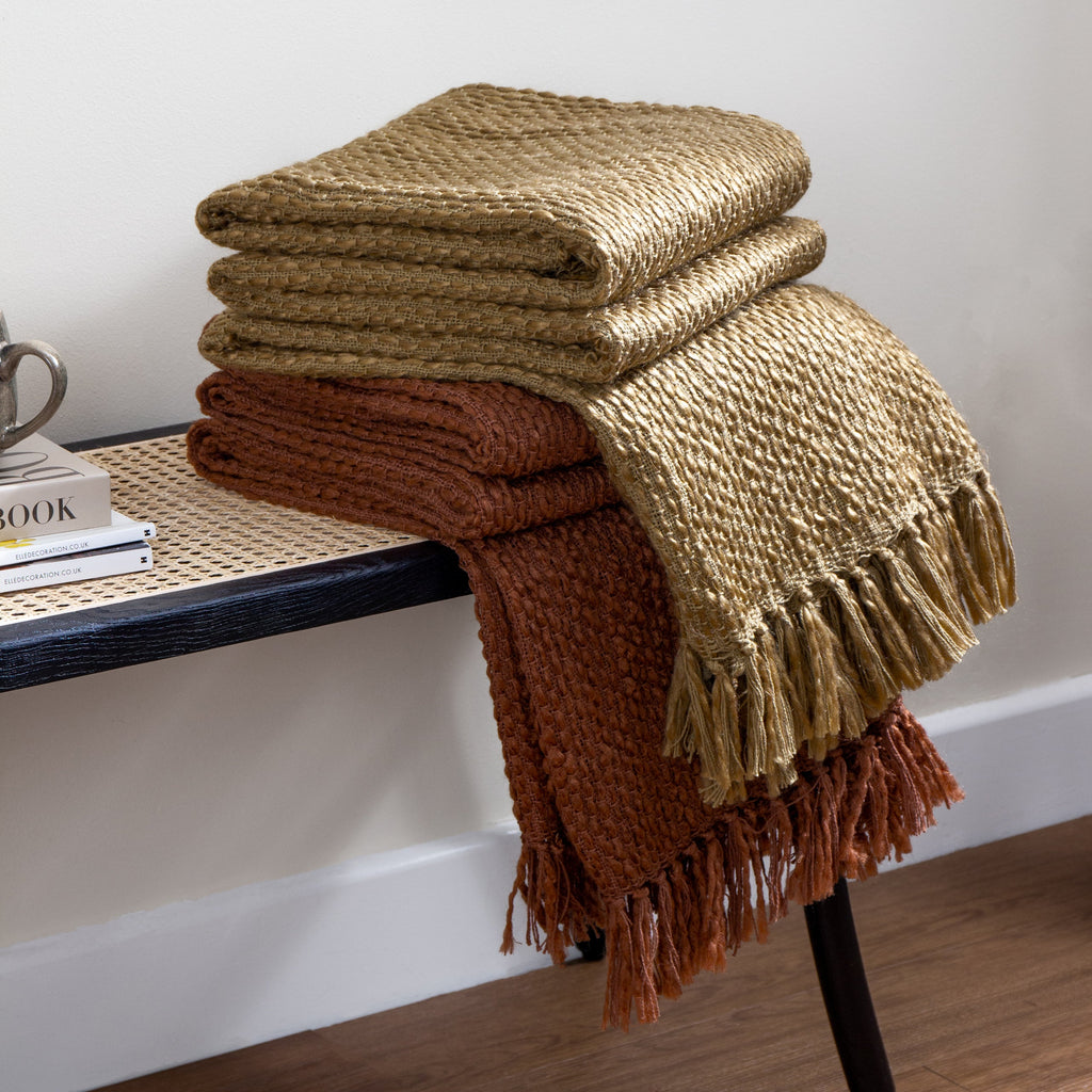 Morni Woven Fringed Throw