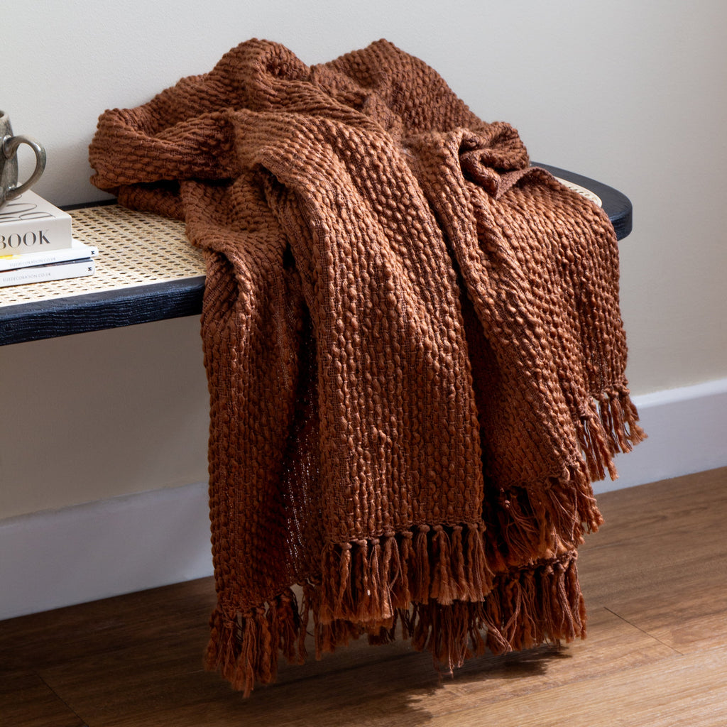 Morni Woven Fringed Throw