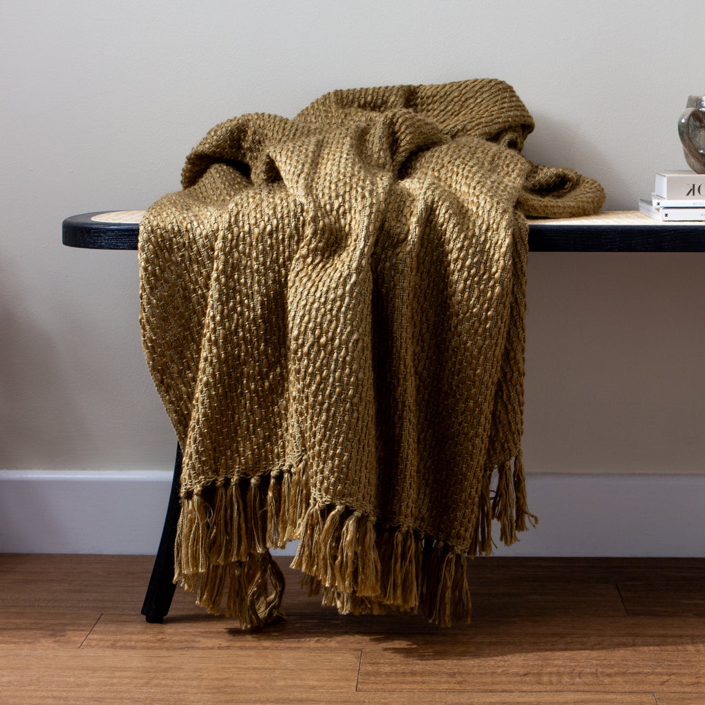Morni Woven Fringed Throw
