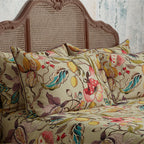 Morton Floral Printed Cotton Sateen Piped Pillowcase Pair